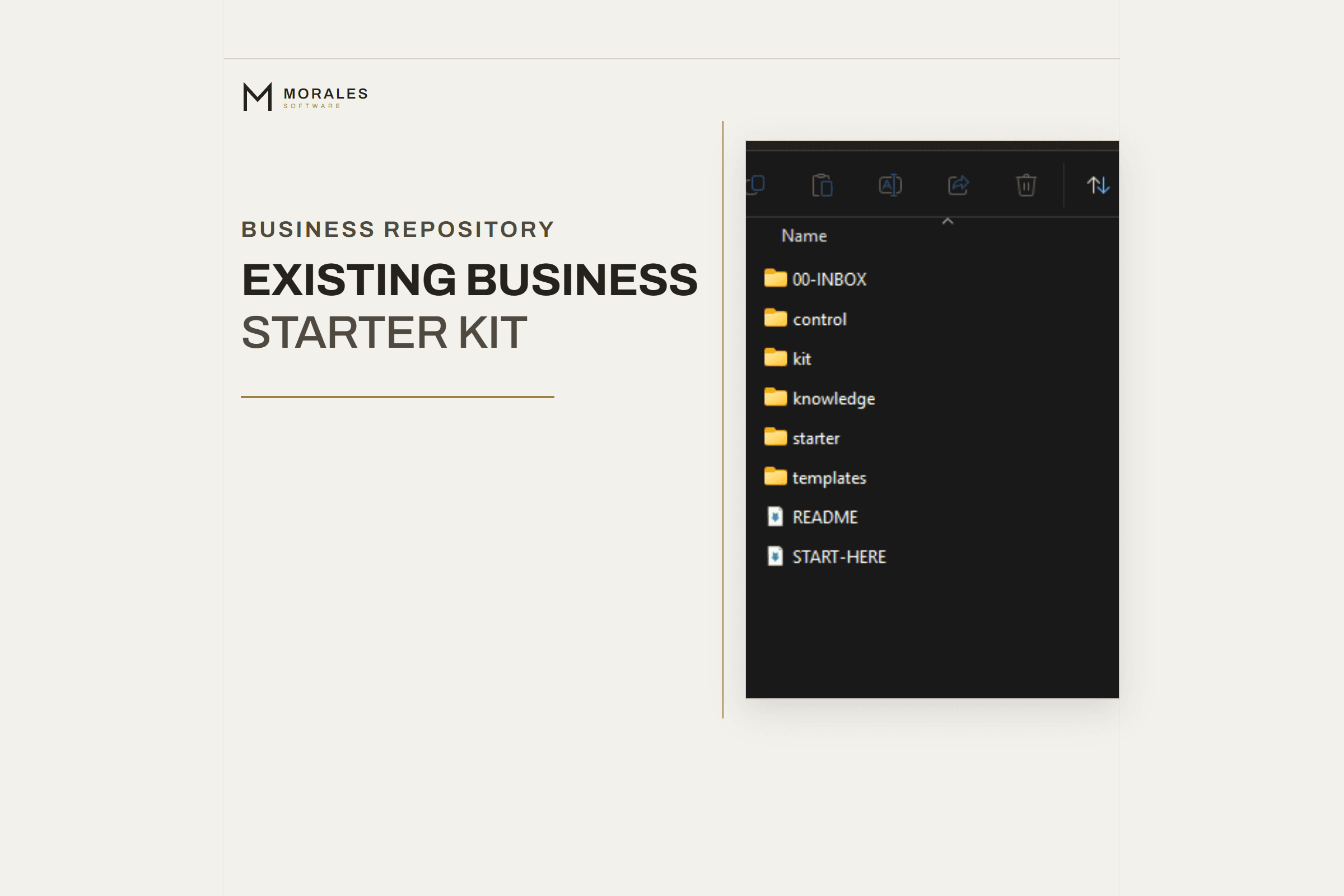 Approved Existing Business Starter Kit cover.